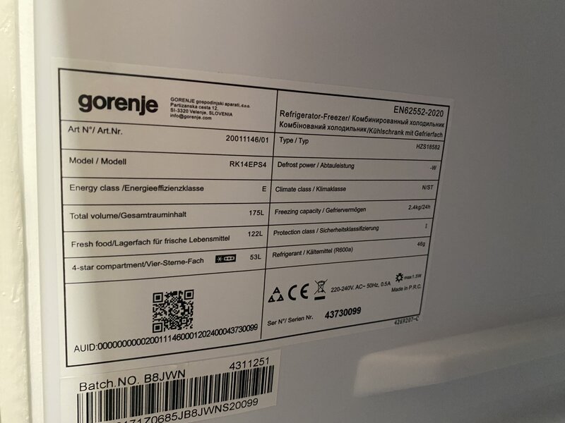 Frigider cu congelator Gorenje